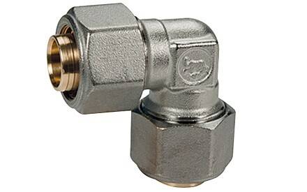 Угольник 90° Giacomini 20x2 мм цанговое соединение хромированный R561MX057