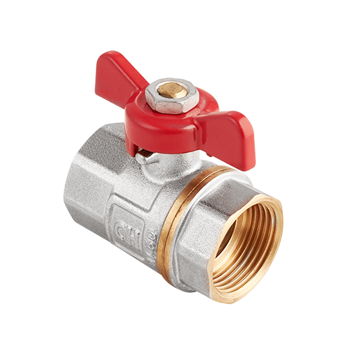 Кран шаровой AquaHit 1 ВВ PN 25 ручка-бабочка BV31306