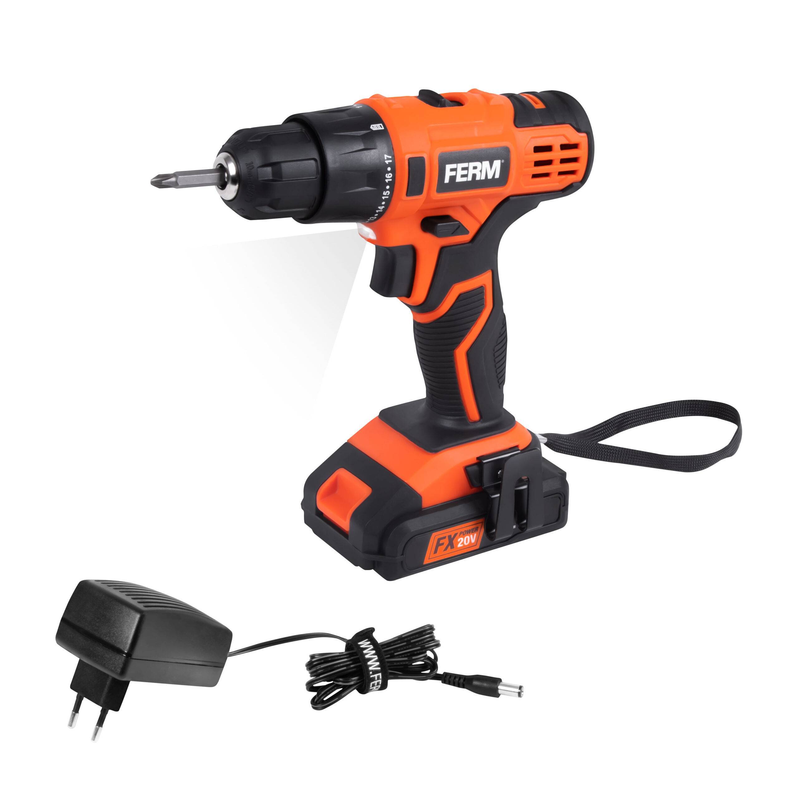 Аккумуляторная дрель-шуруповерт Ferm CDM 20В CDM