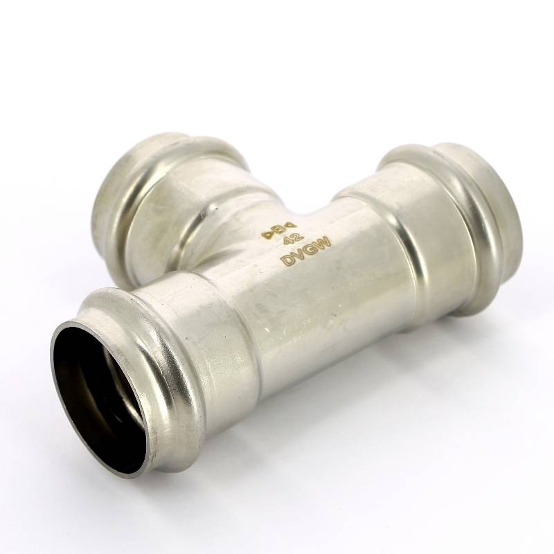 Тройник пресс IBP B Press Inox 42х42х42 мм нержавеющая сталь PS5130 0424242