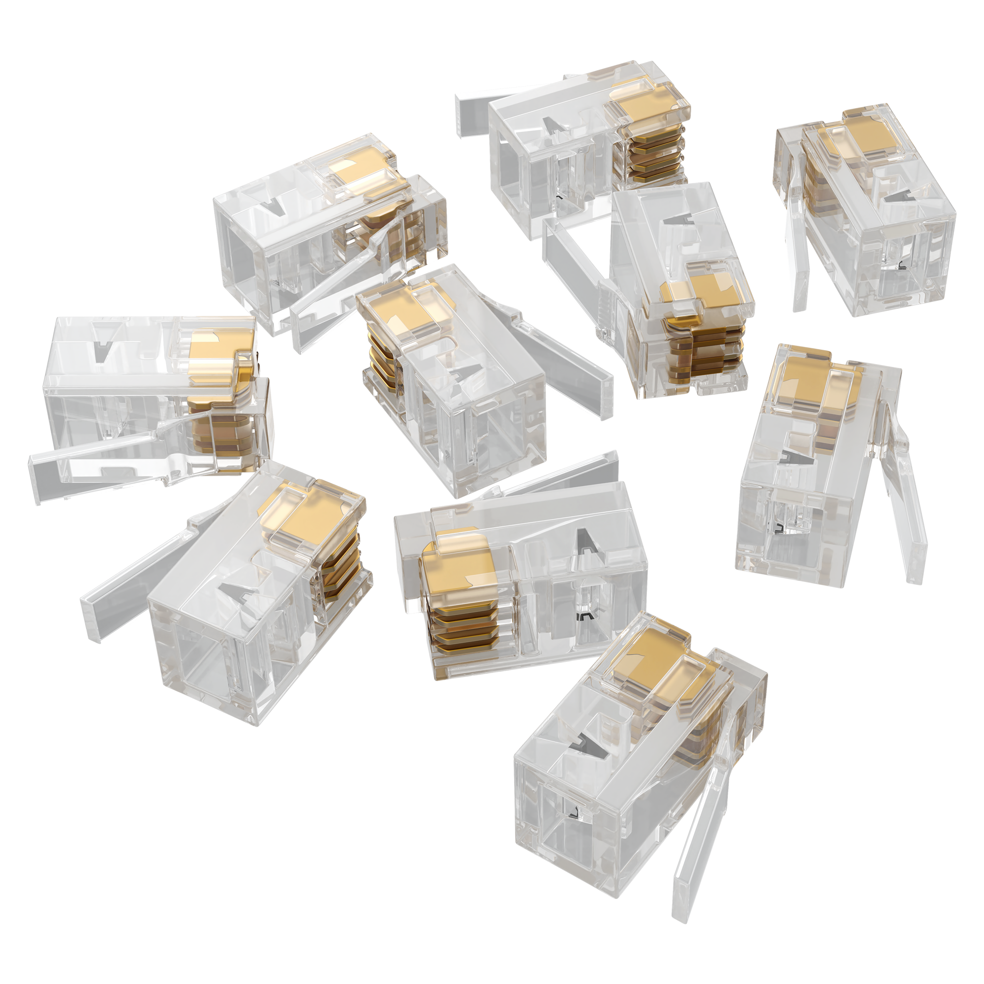 Коннектор ectoControl 4P4C (RJ11) 10 шт. ES-CNRJ-11