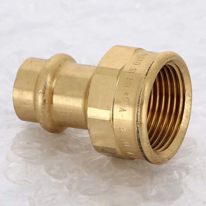 Муфта переходная пресс-В Viega Sanpress бронза 15х3/4 298098