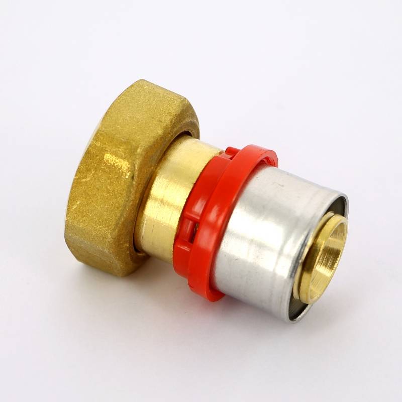 Муфта пресс с накидной гайкой Tiemme 26x3/4 плоское уплотнение 1650072