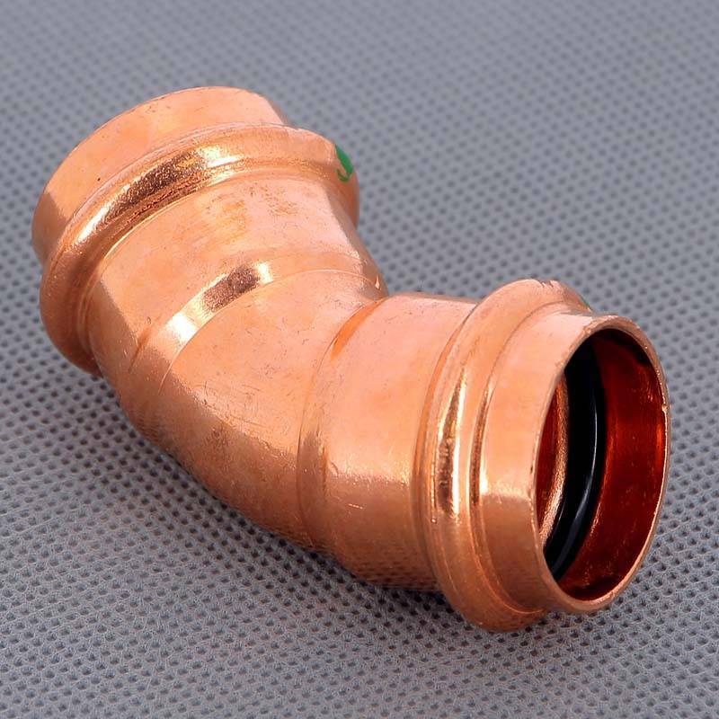 Угол пресс 45° Viega Profipress 28 мм медь 292362