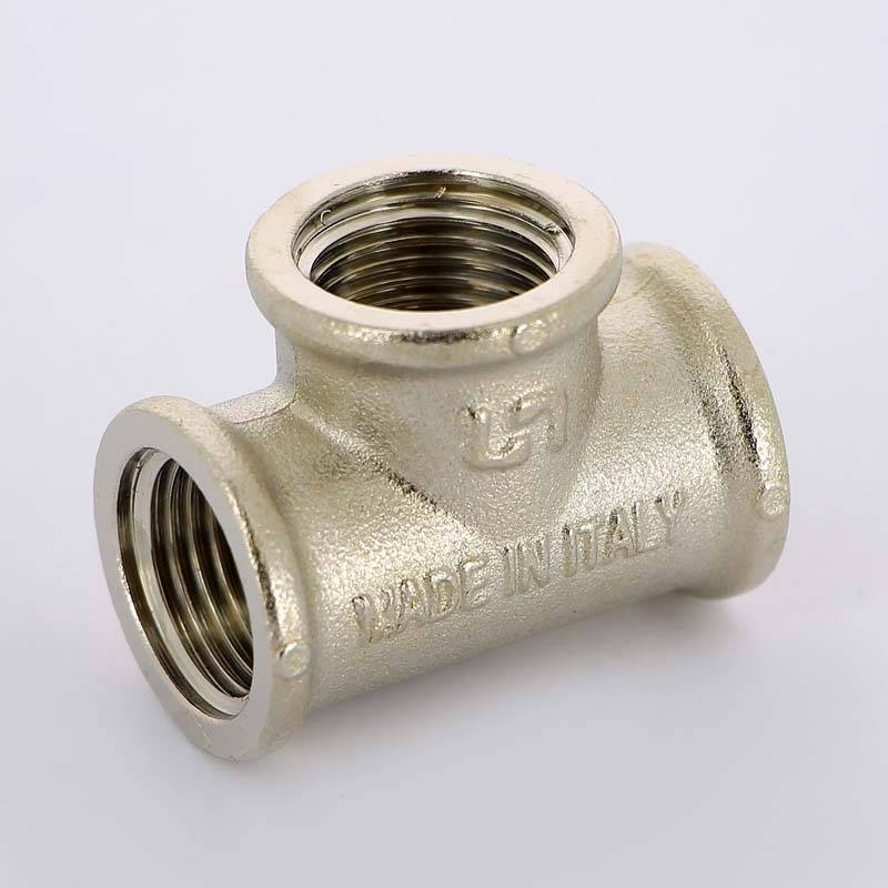 Тройник никелированный Uni-Fitt 1/2 ВР-ВР-ВР 615N2220