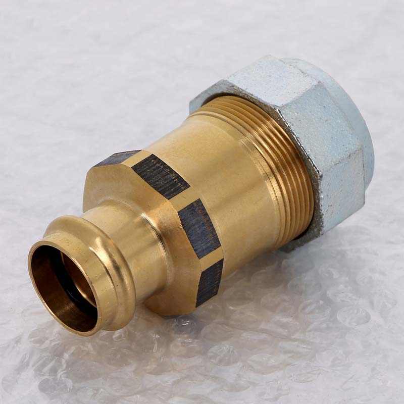 Переходник бронзовый Viega Sanpress со стальной трубы на медь 1х28 мм 588564