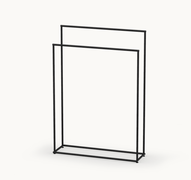 Полотенцедержатель Decor Walther MIKADO двойной напольный 860x600 мм черный матовый 0523060