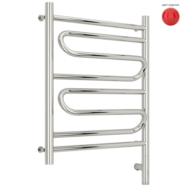 Полотенцесушитель электрический Сунержа Элегия 3.0 724x532 мм нижнее справа МЭМ RAL 3020 3020-5819-6050