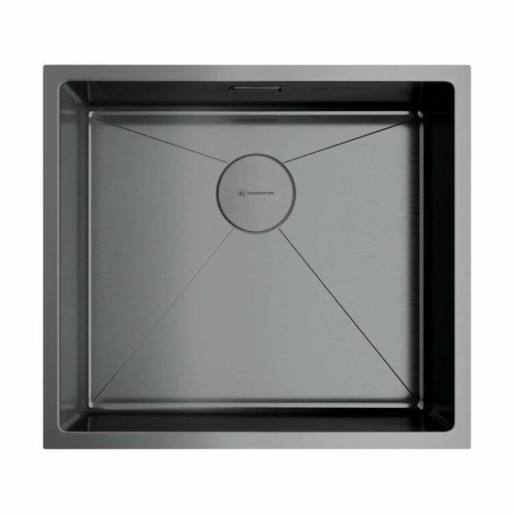 Кухонная мойка OMOIKIRI Taki 49-U/IF вороненая сталь 4973524