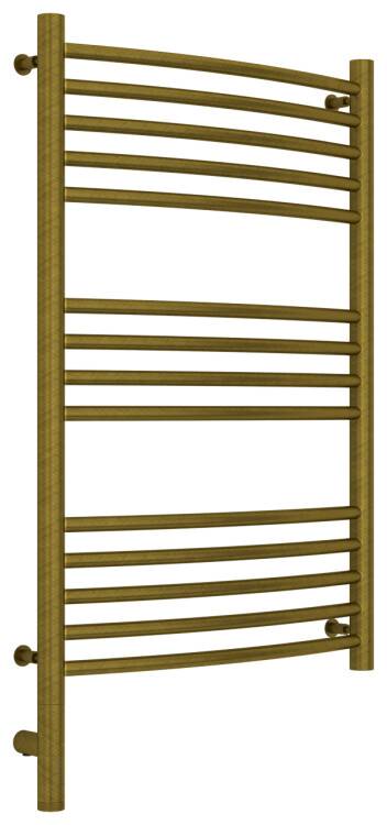 Полотенцесушитель электрический Сунержа Богема 3.0 выгнутая 800x500 мм МЭМ нижнее справа бронза состаренная 05-5802-8050