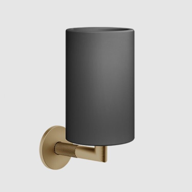 Стакан для зубных щеток Gessi Anello настенный черный/медь 63708030