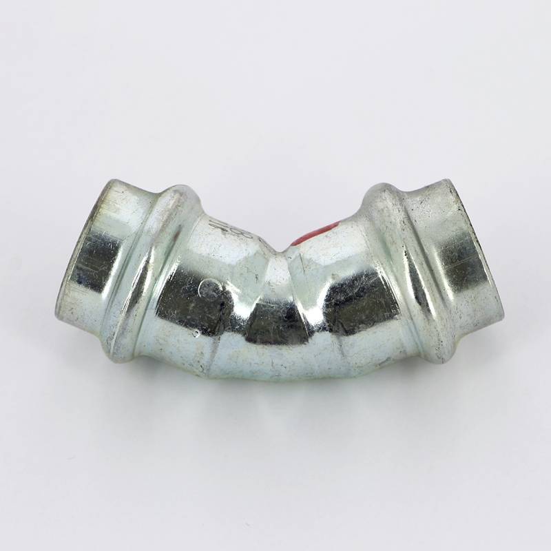 Угол пресс 45° Viega Prestabo 18 мм оцинкованная сталь 558277