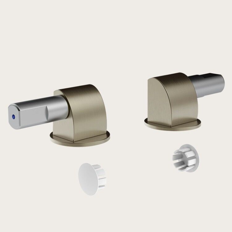Петли Gessi для сиденья унитаза плавного закрывания Finox Brushed Nickel 37584149