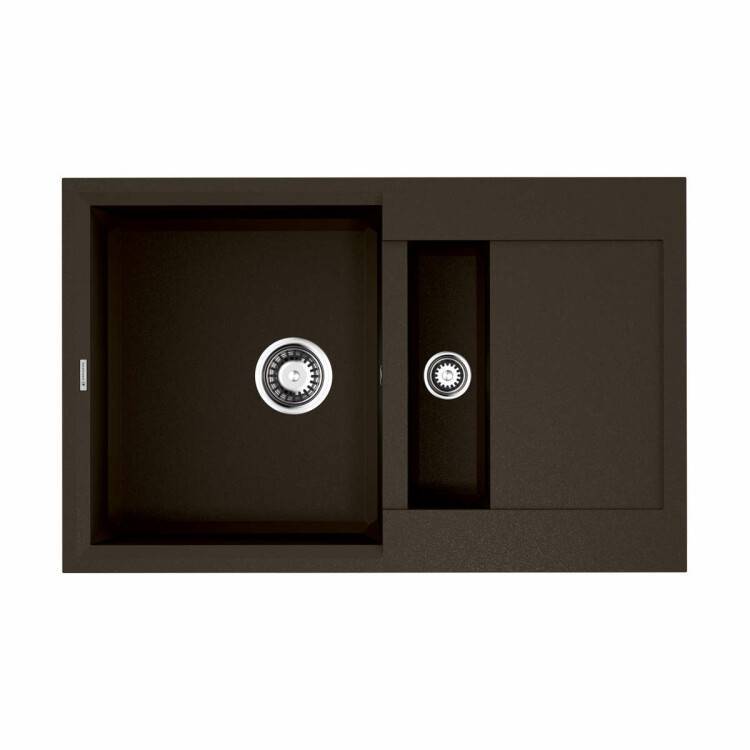 Кухонная мойка OMOIKIRI Sakaime 780-2 780x500 мм 2 чаши темный шоколад 4993198