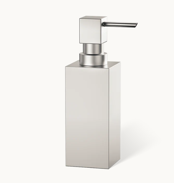 Дозатор для жидкого мыла Decor Walther CUBE настольный 50х50х160 мм Nickel Satinato 0839734