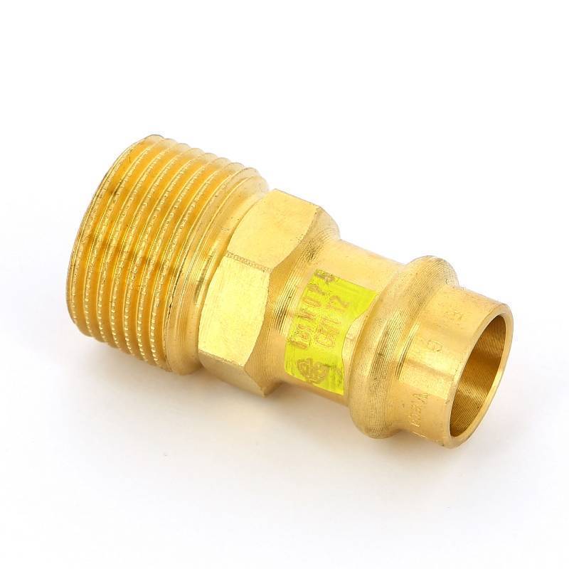 Муфта пресс с наружной резьбой Viega Profipress G 15 мм х 3/4 бронза 346133