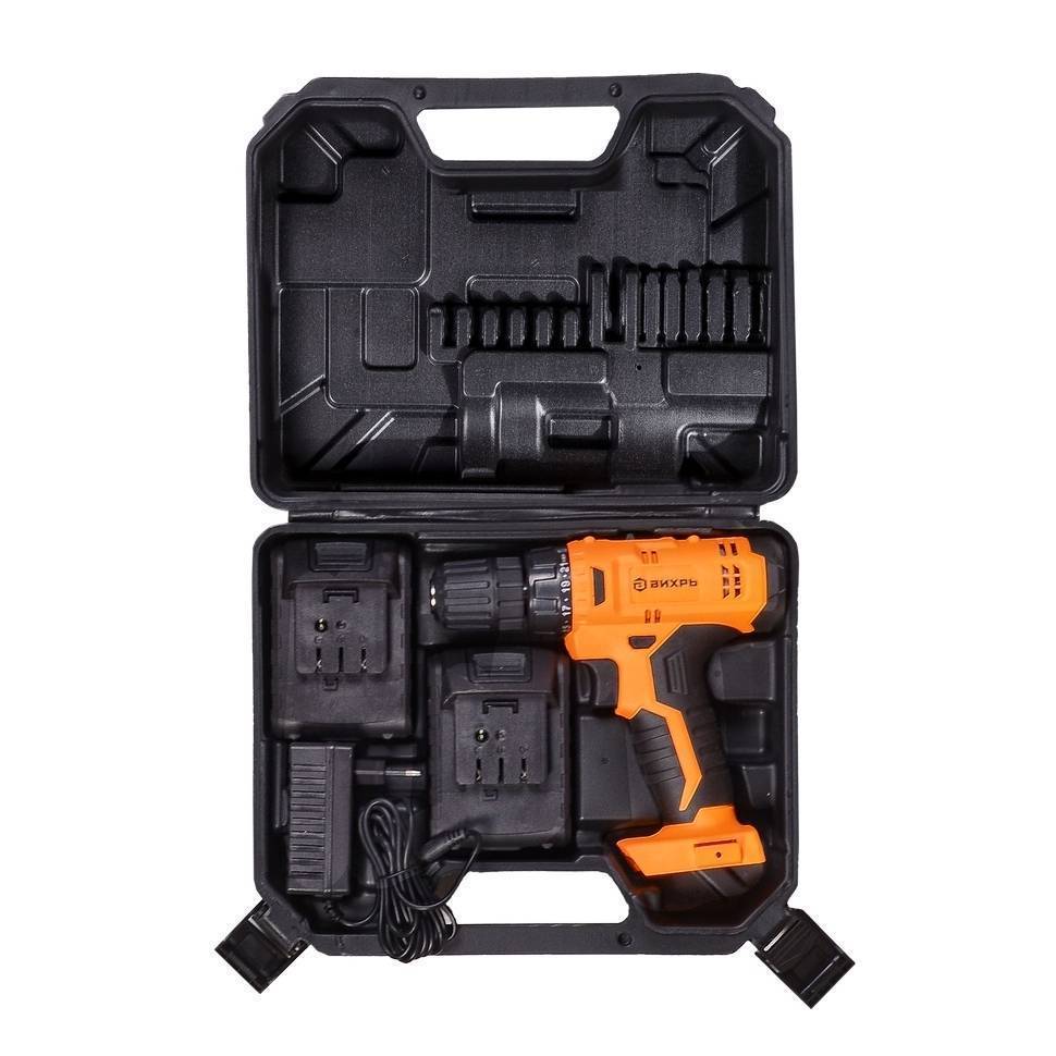 Аккумуляторная дрель-шуруповерт Вихрь ДА-14Л-2КА 14.4 В 1.5 Ач 2 АКБ кейс ДА-14Л-2КА