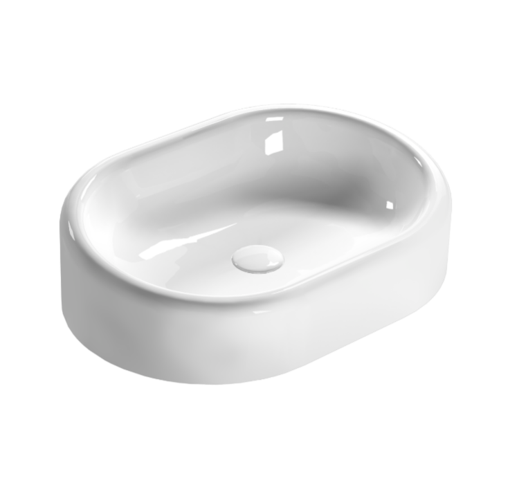 Раковина накладная Globo LALITA 610х420х160 мм белая LT061BI