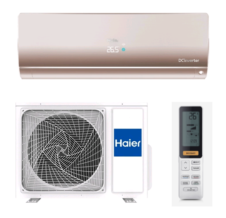 Кондиционер сплит-система Haier Flexis Super Match инверторный золотой AS35S2SF1FA-G / 1U35S2SM3FA