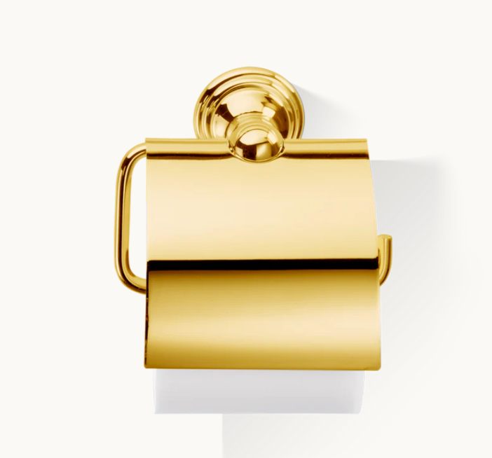 Держатель для туалетной бумаги Decor Walther Classic с крышкой цвет Gold 0510920