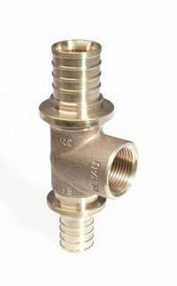 Тройник REHAU RAUTITAN RX 40-Rp 1-40 мм внутренняя резьба бронза 14563001001