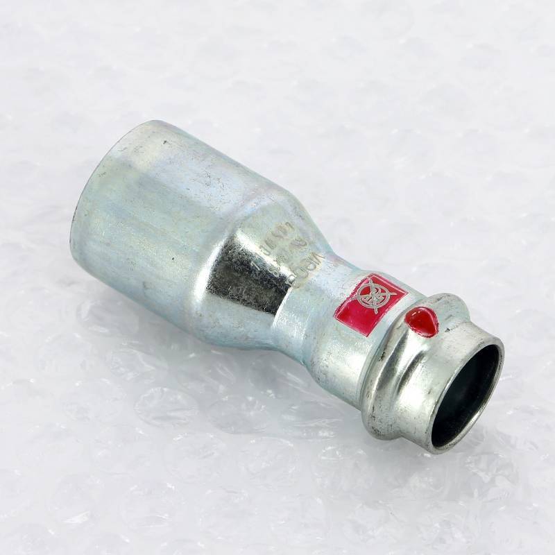 Муфта-вставка пресс из оцинкованной стали Viega Prestabo 28х18 мм 558536