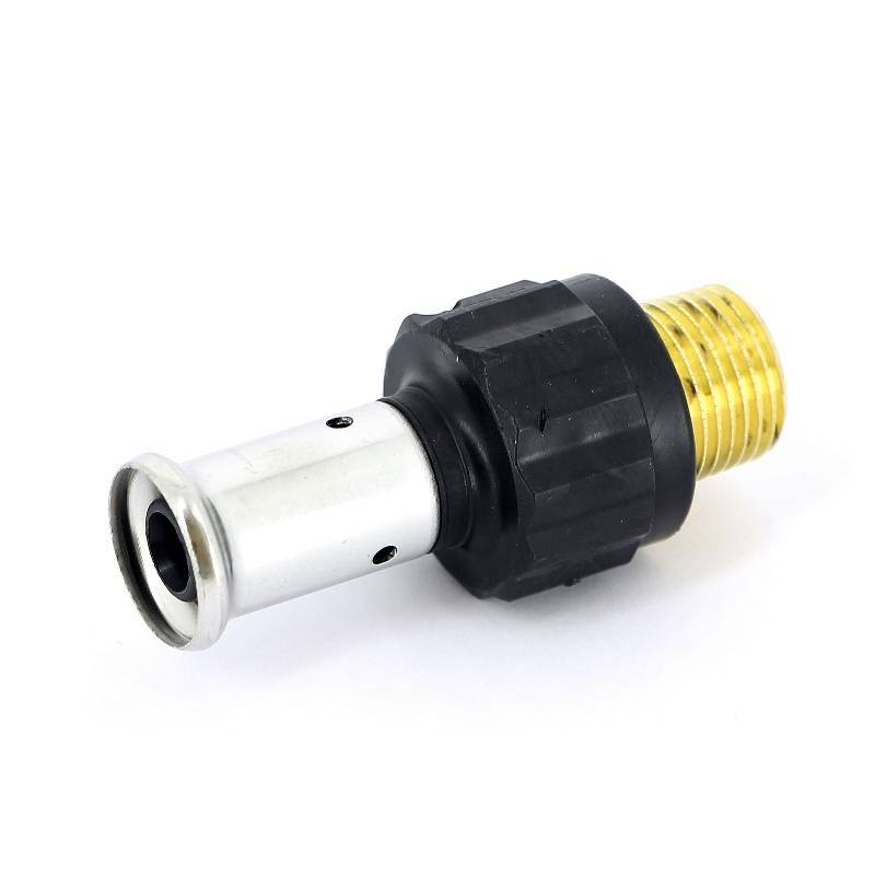 Муфта пресс с наружной резьбой Henco PVDF 16х1/2 17PK-1604