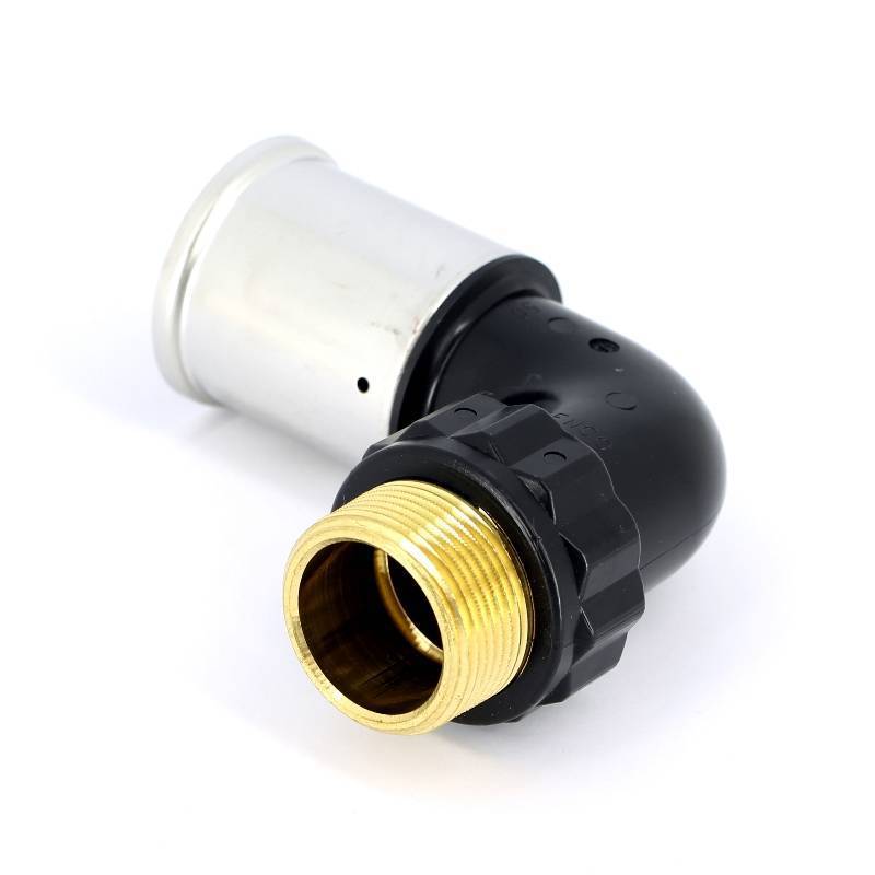 Угольник 90° пресс с наружной резьбой HENCO PVDF 50x1 1/4 5PK-5007