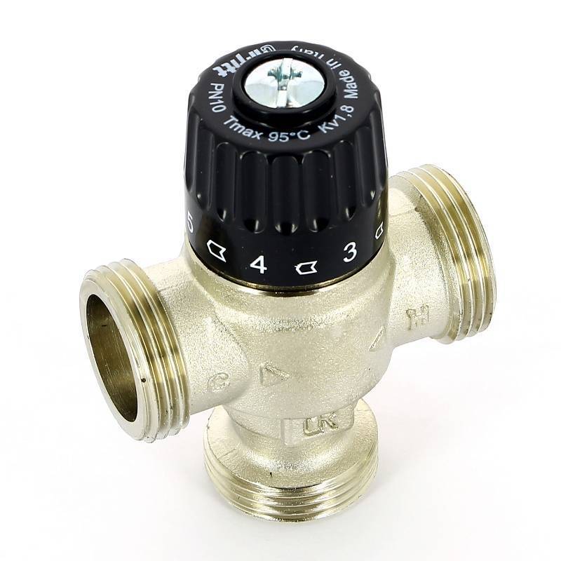 Клапан термосмесительный Uni-Fitt 1 35-60°C смешение в центр 353N2240