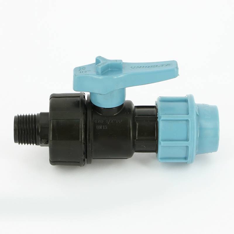 Кран для труб ПНД Unidelta НВ 1/2 полипропилен PP-B 1075002002001