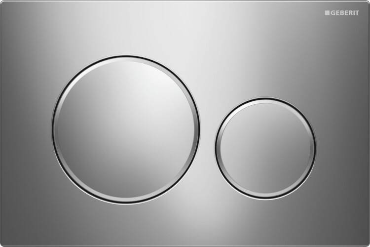 Клавиша смыва Geberit Sigma20 хром глянцевый/матовый 115.882.KH.1