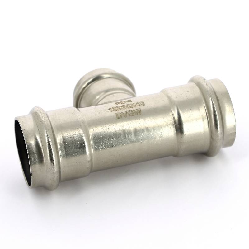 Тройник пресс IBP B Press Inox 42х35х42 мм нержавеющая сталь PS5130 0423542