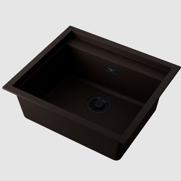 Мойка, Omoikiri, Sintesi, шгв 570-500-217, отверстия для смесителя-отсутствуют, цвет-мокко