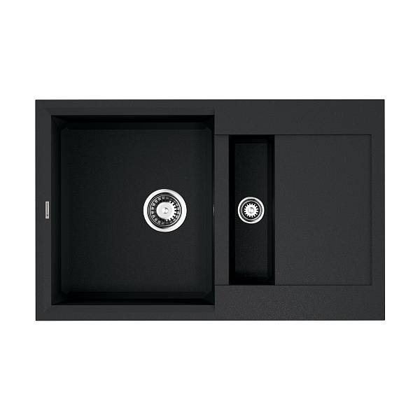 Кухонная мойка Omoikiri Sakaime 78-2-BL Tetogranit 78x50 см черный 4993114