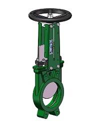 Задвижка шиберная Tecofi VGB3400 штурвал невыдвижной шток PN10 DN150 нитрил VGB3400N001NI0150