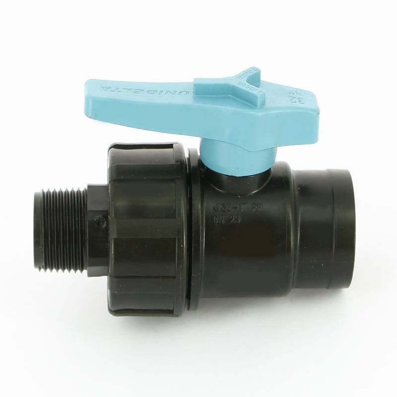 Кран для труб ПНД Unidelta НВ 1 полипропилен PP-B 1075004004001