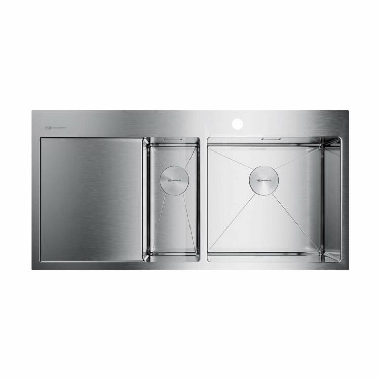 Мойка кухонная OMOIKIRI Akisame 1000х510 мм 2 чаши справа нержавеющая сталь 4973547