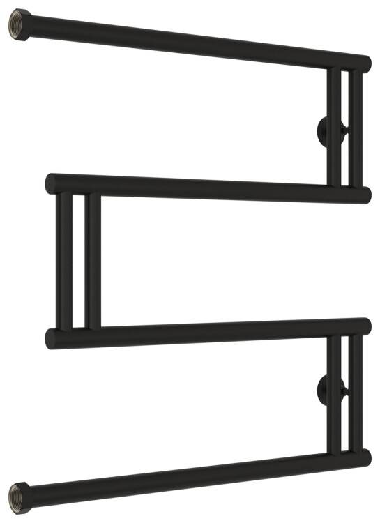 Полотенцесушитель водяной Сунержа High-Tech model M 608x628 мм черный матовый 31-4050-6060