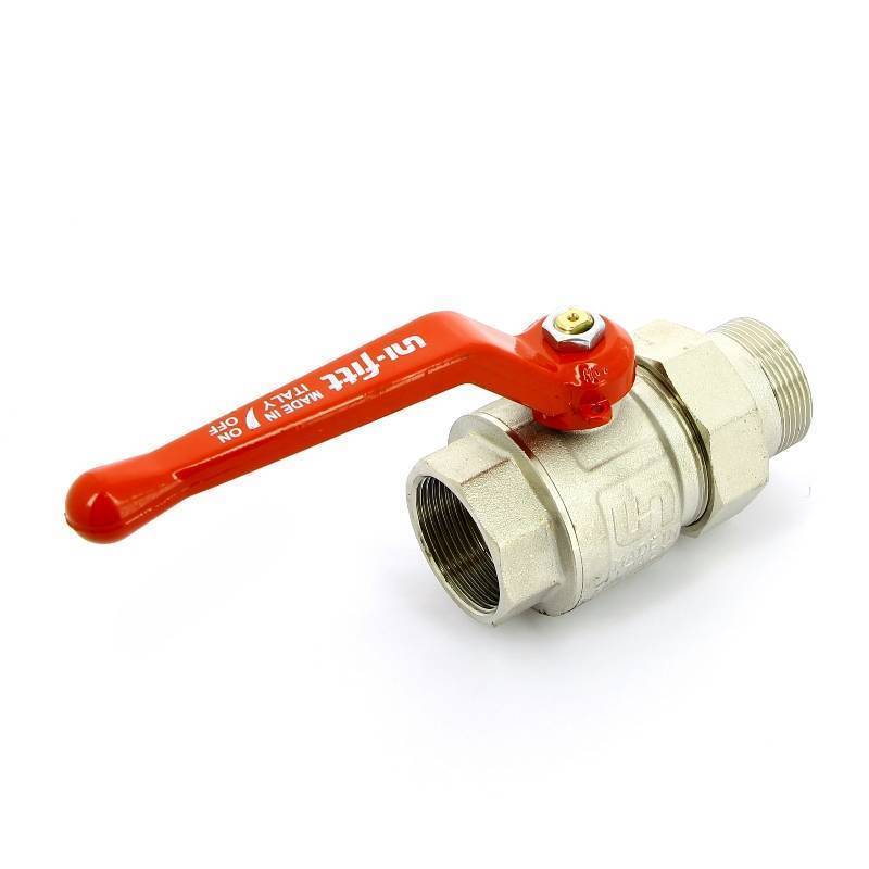 Кран шаровой полнопроходной Uni-Fitt Etalon рычаг с разъемным соединением 1 1/2 НВ 113L6000
