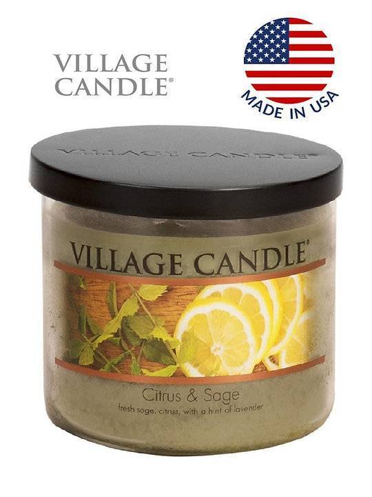 Ароматическая свеча Village Candle Цитрус и шалфей 396 г 10069