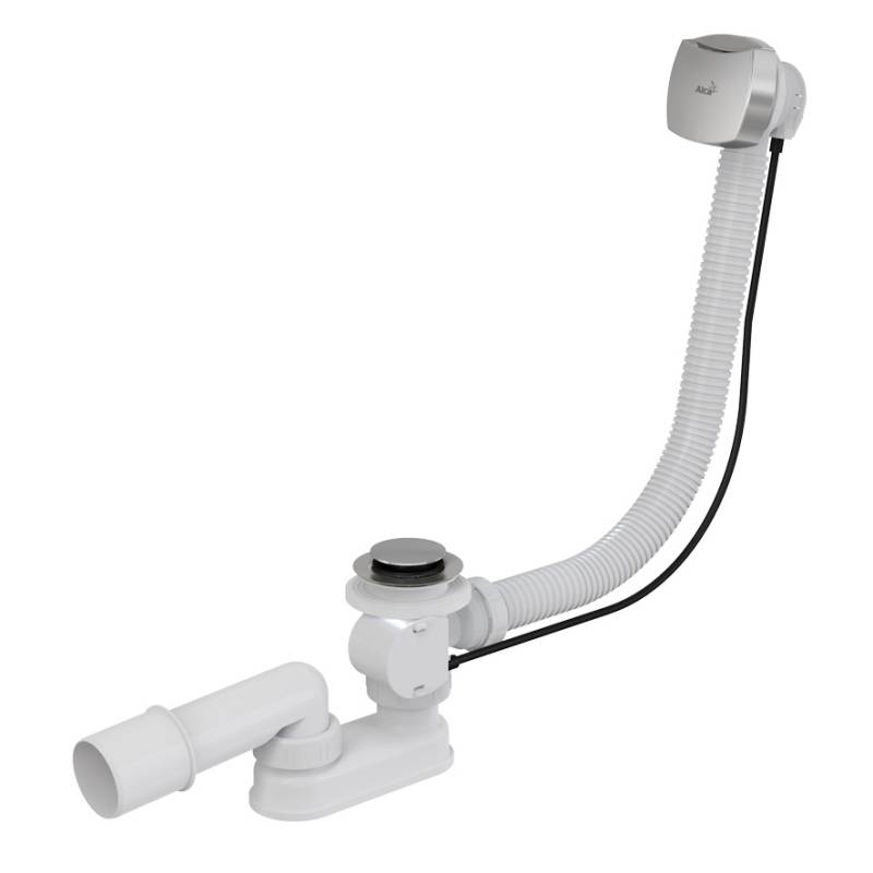 Слив-перелив для ванны Alcaplast A51CR полуавтомат малая пробка хром A51CR