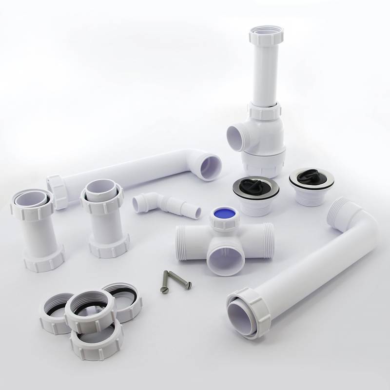 Сифон McAlpine бутылочный 1 1/2 x 40 мм для двойной раковины с выпусками 70 мм MRSK5-A