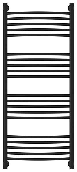Полотенцесушитель водяной Сунержа Богема+ с полкой 500x1200 мм матовый черный 31-0221-1250