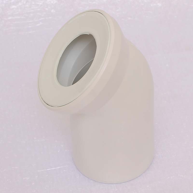 Отвод для унитаза Viega 45° 110 мм белый 101718