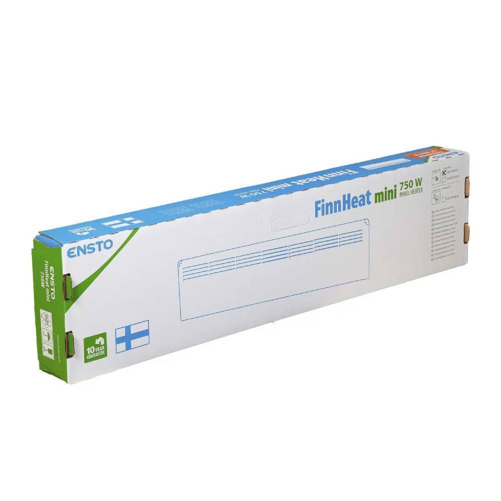 Конвектор электрический Ensto FinnHeat Mini 750 Вт механический термостат EPHBMM07PR