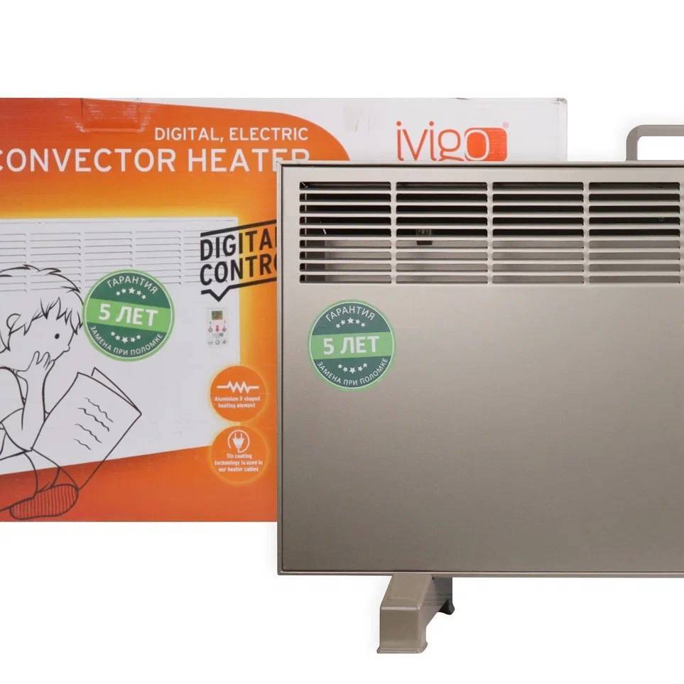Конвектор электрический iVigo EPKE25 электронный термостат Вт Шампань EPKE25