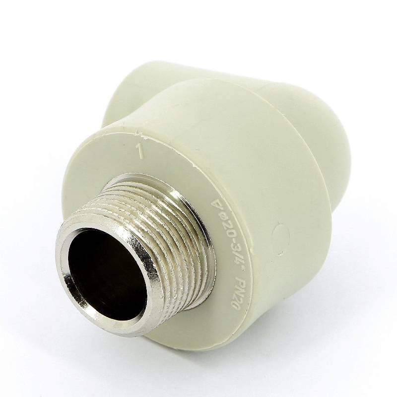 Угольник PP-R FV-Plast с наружной резьбой 20х3/4 216021