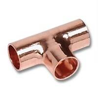 Тройник медный SANHA 5000 42x35x42 мм под пайку 15130423542