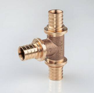 Тройник равнопроходной REHAU Rautitan RX+ 20-20-20 бронза 13777261001