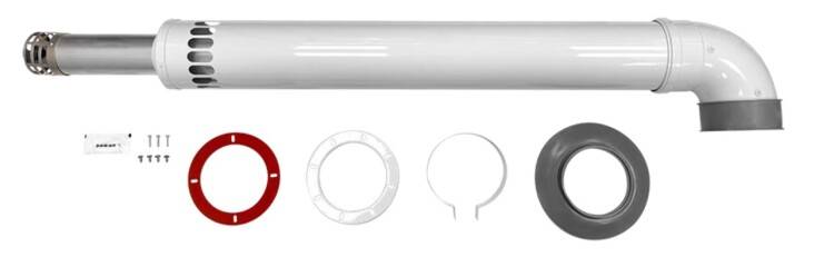 Комплект коаксиальный Baxi универсальный 60/100 мм 1000 мм с отводом 90° CNA20230001